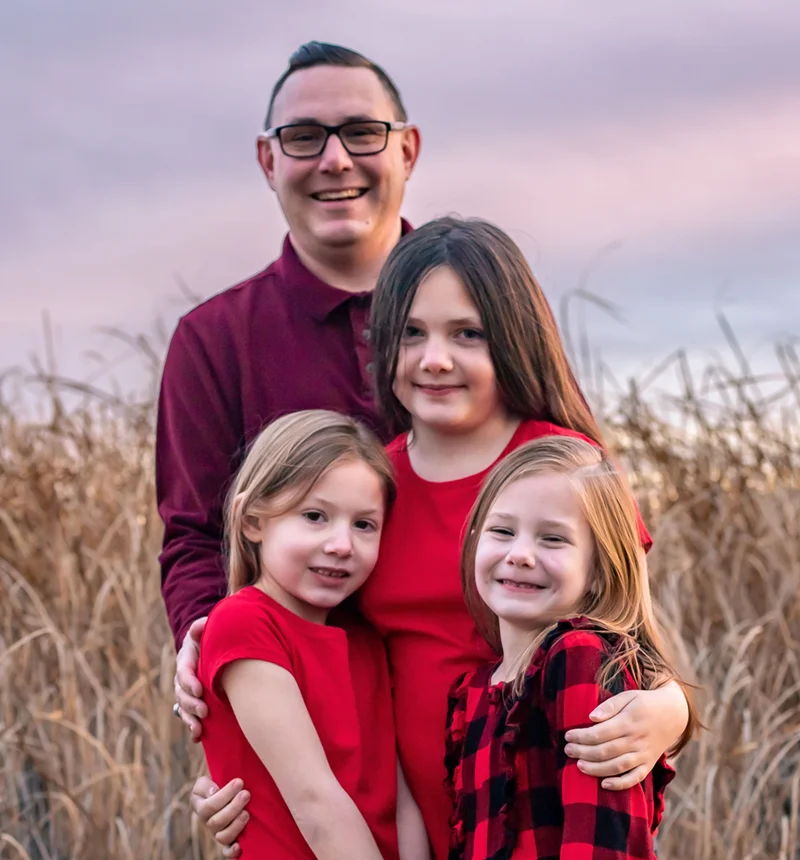 Kevin Allen and family